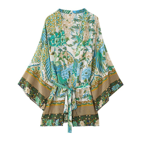 Peacocks Kimono
