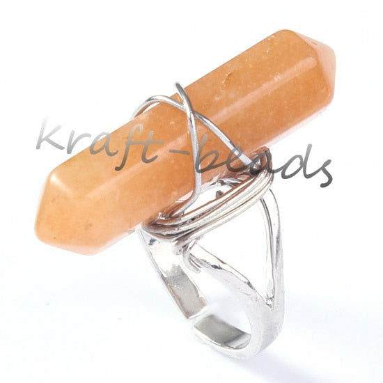 Orange Aventurine Ring