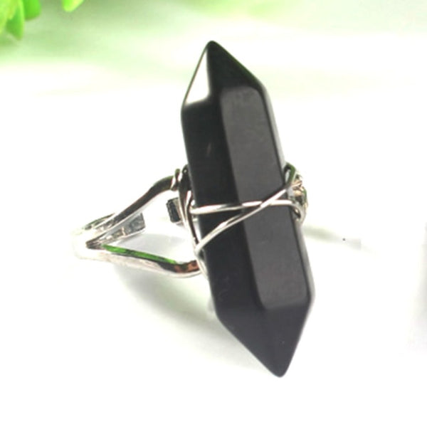 Black Agate Ring