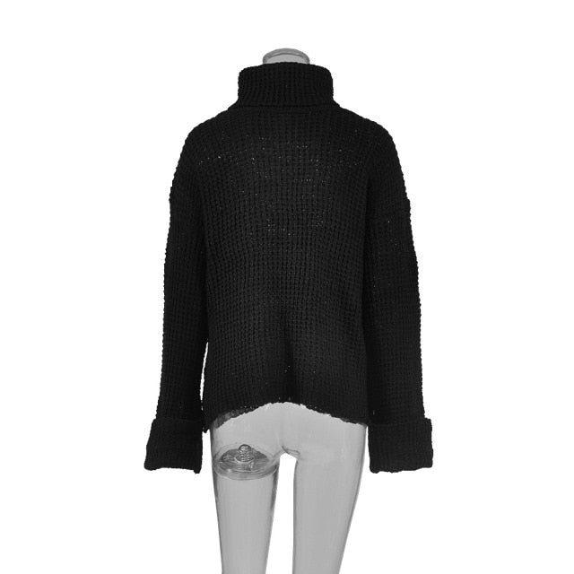 Cuffed Turtleneck Sweater