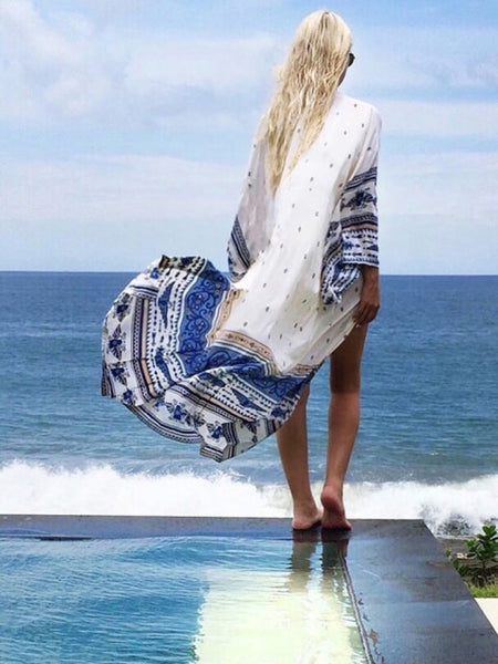 Long Boho Kimono