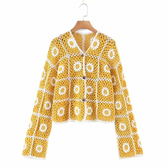Hand Crocheted Cardigan