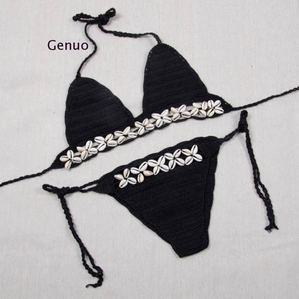 Black Crochet Bikini