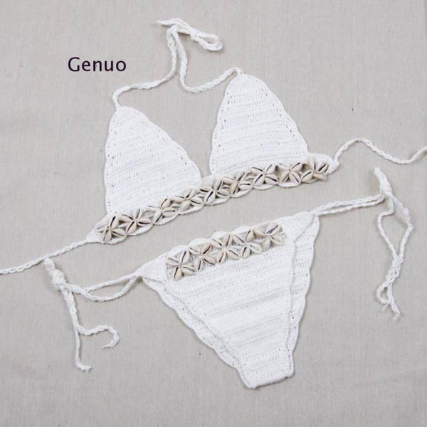 White Crochet Bikini