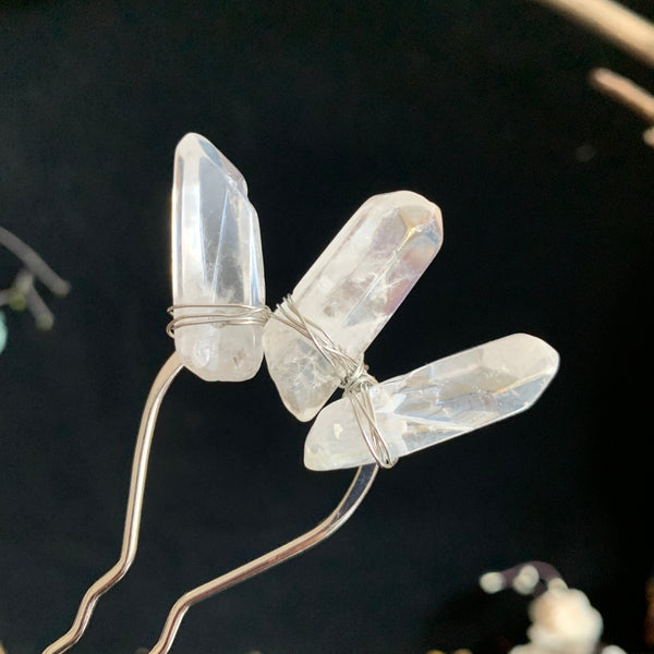Quartz Hair Pin