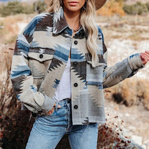 Blue Aztec Jacket