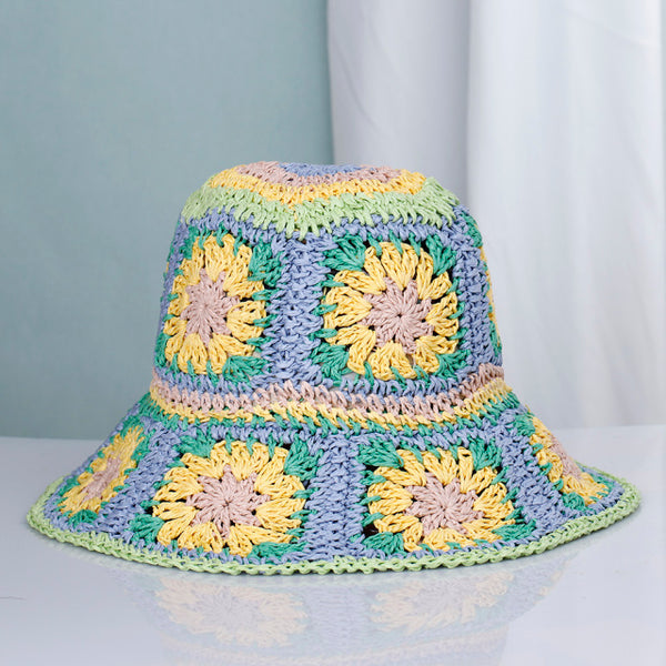 Granny Squares Bucket Hat