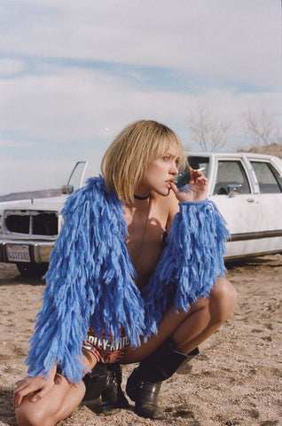 Blue Furry Jacket