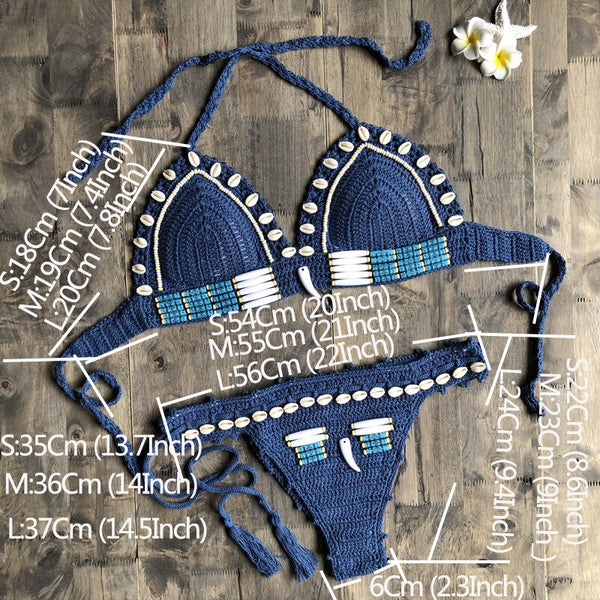 Crochet Bikini Measurements
