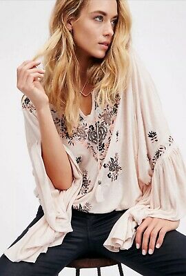 White Bell Sleeve Top