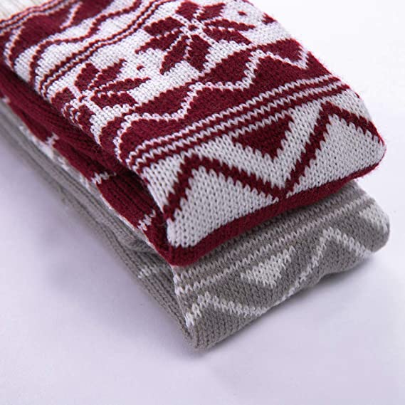 Snowflake Long Socks