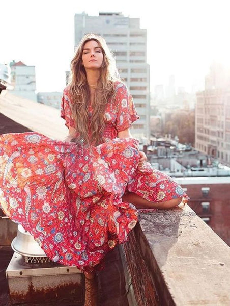 Lovebird Maxi Dress Pink