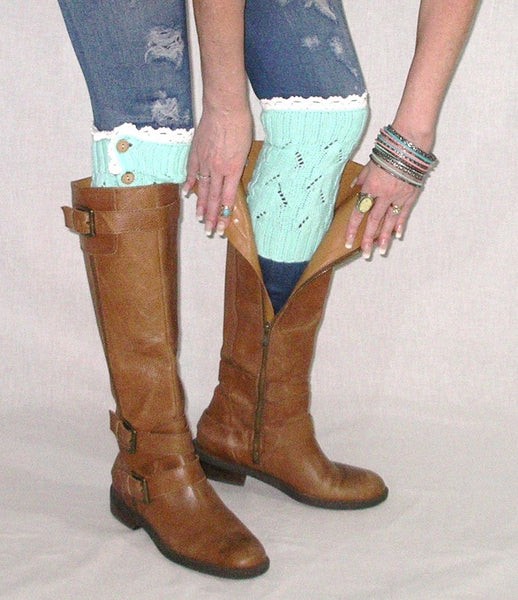 Mint Boot Cuffs