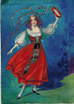 Tambourine With Ribbons