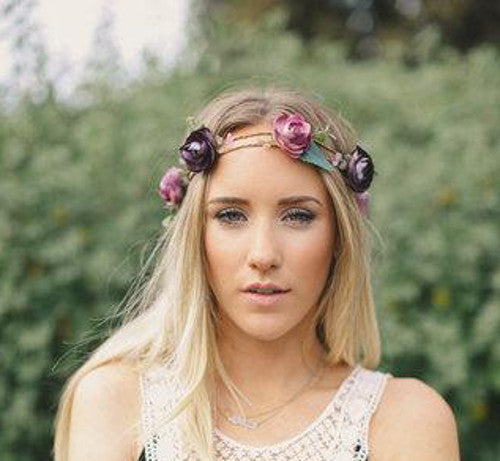 Purple Flower Crown