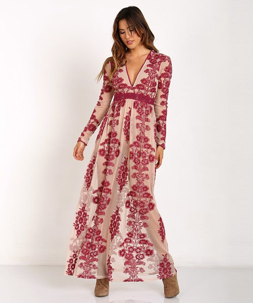 Temecula Maxi Dress Red