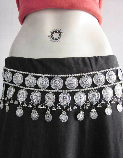 Silver Coins Belt