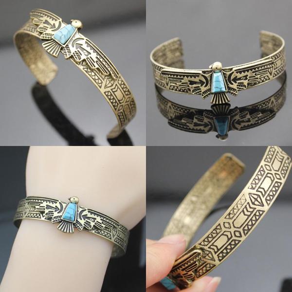 Gold Thunderbird Bracelet
