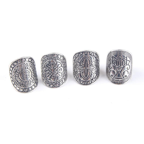 Silver Shield Rings