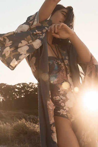 Blue Boho Kimono