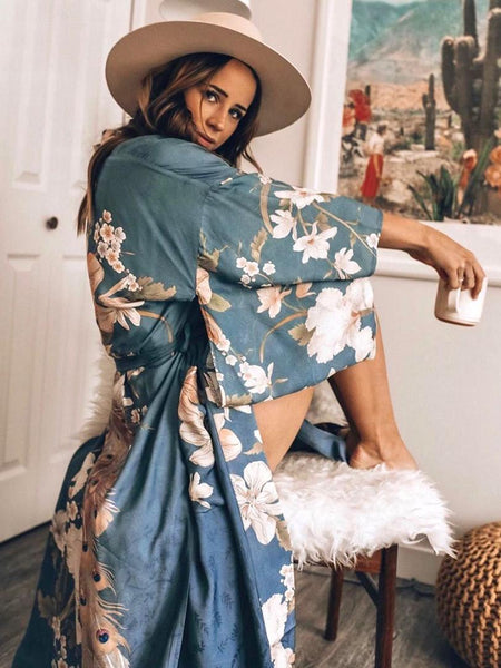 Blue & White Kimono