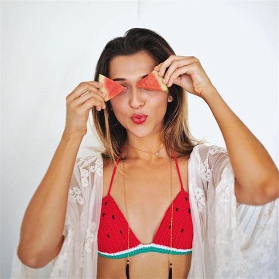 Crochet Watermelon Top