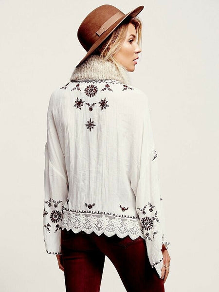 White Boho Kimono