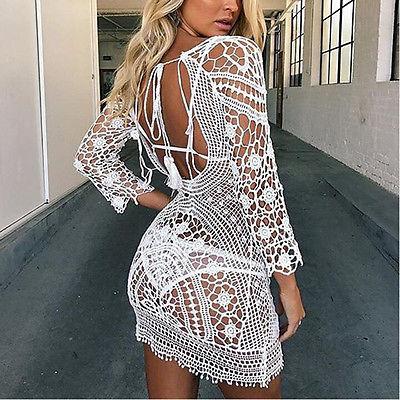 White Low Back Dress