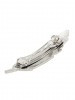 Zuni Silver Feather Barrette Tribal Boho Festival Hair French Clip